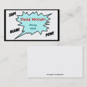 Cartoon Roepkaart Contactkaartje (Voorkant / Achterkant)