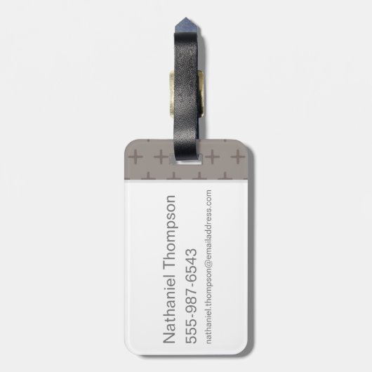 Cartoon Ron Weasley en Pigwidgeon Bagagelabel (Achterkant verticaal)