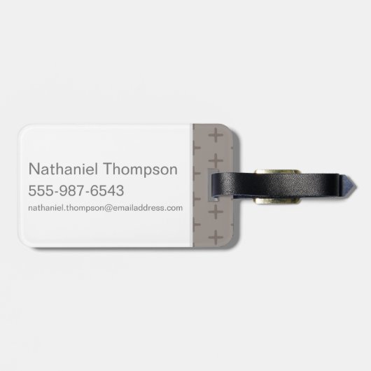 Cartoon Ron Weasley en Pigwidgeon Bagagelabel (Achterkant horizontaal)