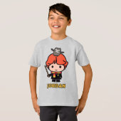 Cartoon Ron Wemel en Piertottering T-shirt (Voorkant volledig)