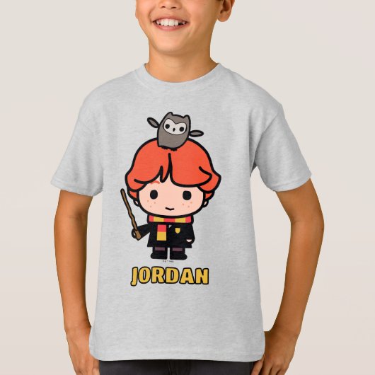 Cartoon Ron Wemel en Piertottering T-shirt (Voorkant)