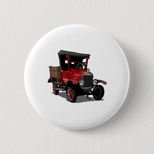 Cartoon Ronde Button 5,7 Cm (Voorkant)