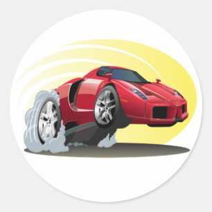 Cartoon Ronde Sticker