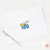 Cartoon Ronde Sticker (Envelop)