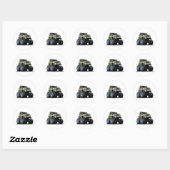 Cartoon Ronde Sticker (Vel)
