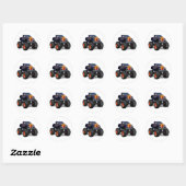 Cartoon Ronde Sticker (Vel)