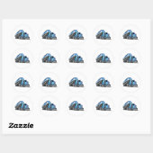 Cartoon Ronde Sticker (Vel)