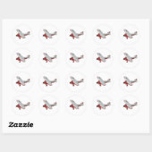 Cartoon Ronde Sticker (Vel)