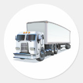 Cartoon Ronde Sticker (Voorkant)