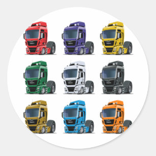 Cartoon Ronde Sticker