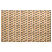 cartoon-roodglansschildpad stof (Yard (91,4 cm))