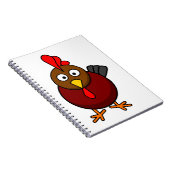 Cartoon Rooster Notitieboek (Rechterzijde)