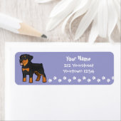 Cartoon Rottweiler Etiket (Insitu)