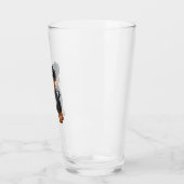 Cartoon Rottweiler Schattige stoer Glas (Links)