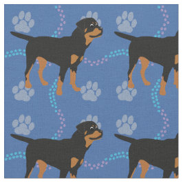 Cartoon Rottweiler Stof