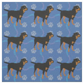 Cartoon Rottweiler Stof (Swatch)