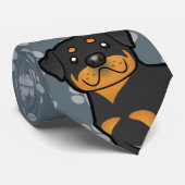 Cartoon Rottweiler Stropdas (Opgerold)