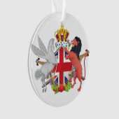 Cartoon Royal Throne Crest Ornament (voorkant)