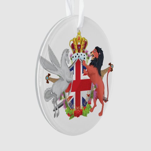 Cartoon Royal Throne Crest Ornament (voorkant)