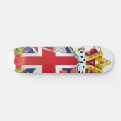Cartoon Royal Throne Crest Persoonlijk Skateboard (Horizontaal)