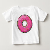 Cartoon roze donut met sprinken (Voorkant)