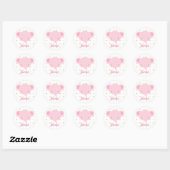 Cartoon Roze Olifant Stickers (Vel)