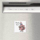 Cartoon Roze Turkije Dank u Magnet (Insitu (Vaatwasser))