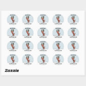 Cartoon Rudolf aanpassen Kerst sticker (Vel)