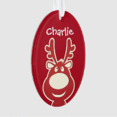 Cartoon Rudolph Ornament (voorkant)