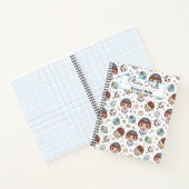 Cartoon Ruimte Terug naar school Benodigdheden Ler Notitieboek (Binnen)