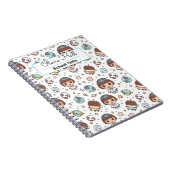 Cartoon Ruimteschool Benodigdheden Voor De Start V Notitieboek (Rechterzijde)