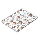 Cartoon Ruimteschool Benodigdheden Voor De Start V Notitieboek (Linkerzijde)