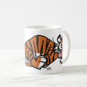 Cartoon Running Tiger mok (Voorkant rechts)