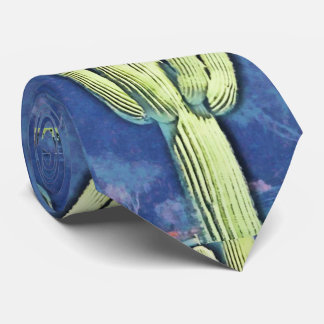 Cartoon Saguaro Cactus Stropdas Man