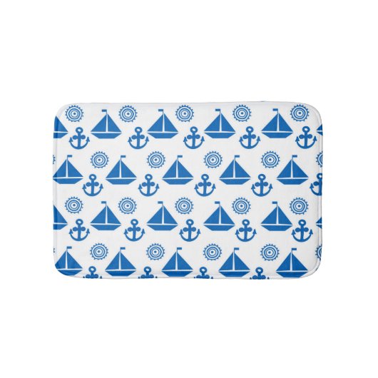 Cartoon Sail Boat Pattern Badmat (Voorkant)