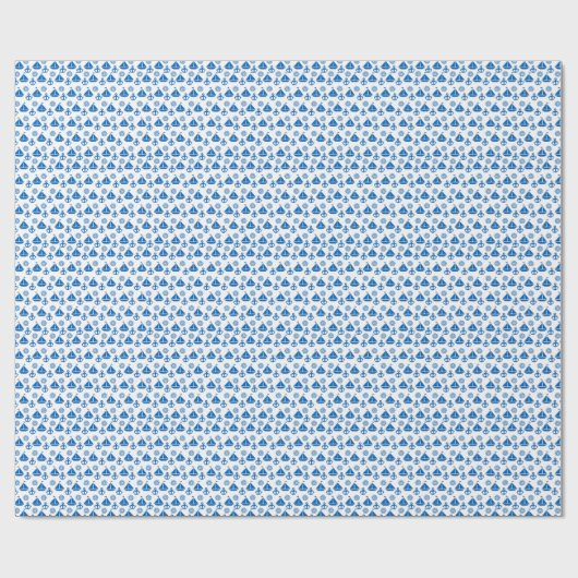 Cartoon Sail Boat Pattern Cadeaupapier (Vlak)