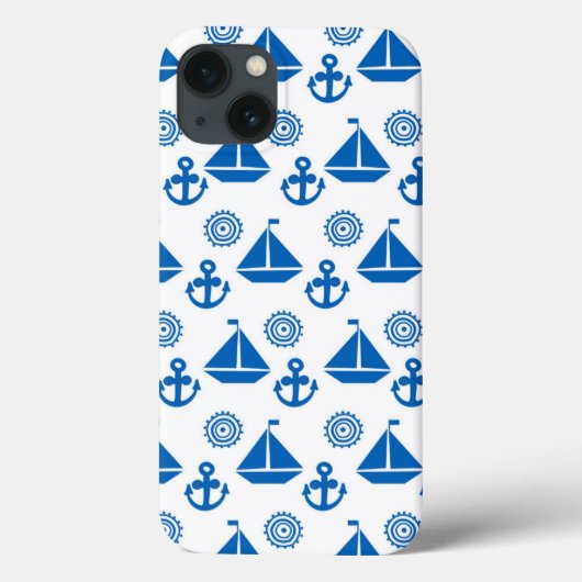 Cartoon Sail Boat Pattern Case-Mate iPhone Case (Achterkant)