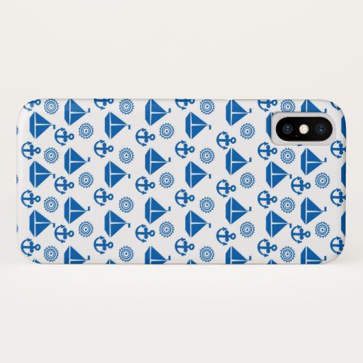 Cartoon Sail Boat Pattern Case-Mate iPhone Case (Achterkant (horizontaal))