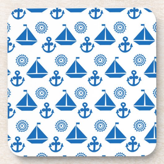Cartoon Sail Boat Pattern Drankjes Onderzetter (Voorkant)