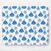 Cartoon Sail Boat Pattern Muismat (Voorkant)