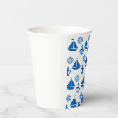 Cartoon Sail Boat Pattern Papieren Bekers (Rechts)