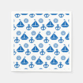 Cartoon Sail Boat Pattern Servet (Voorkant)