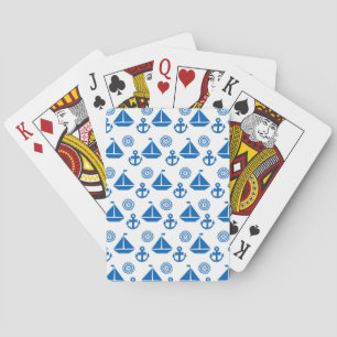 Cartoon Sail Boat Pattern Speelkaarten