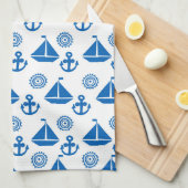 Cartoon Sail Boat Pattern Theedoek (Quarter Fold)