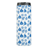 Cartoon Sail Boat Pattern Thermosbeker (Achterkant)