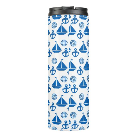 Cartoon Sail Boat Pattern Thermosbeker (Achterkant)