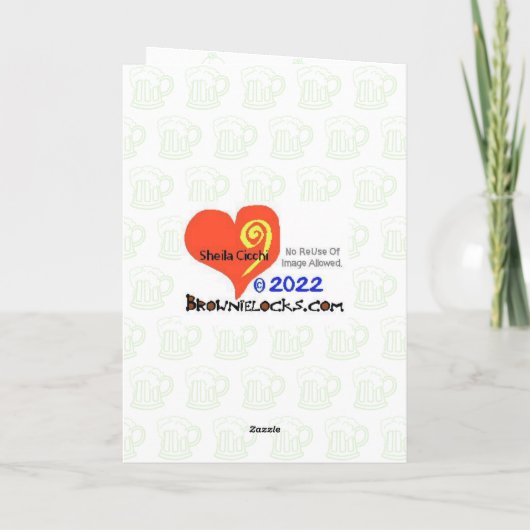 Cartoon Saint Patrick Customize Card Kaart (Achterkant)