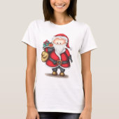 Cartoon Santa Claus T-shirt (Voorkant)