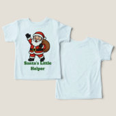 Cartoon Santa Claus Waving Cheerfully (Ontwerp Voorkant & Achterkant)