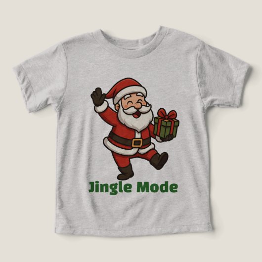 Cartoon Santa Dancing Joyfully (Design voorkant)